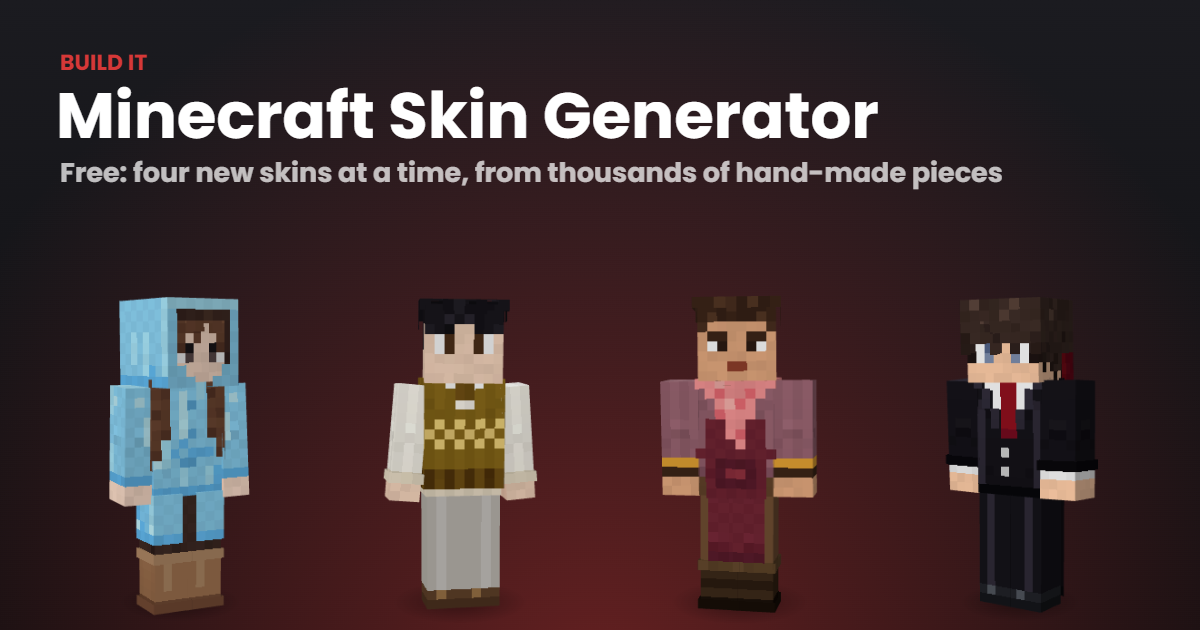 Free Minecraft Skin Generator – Build It