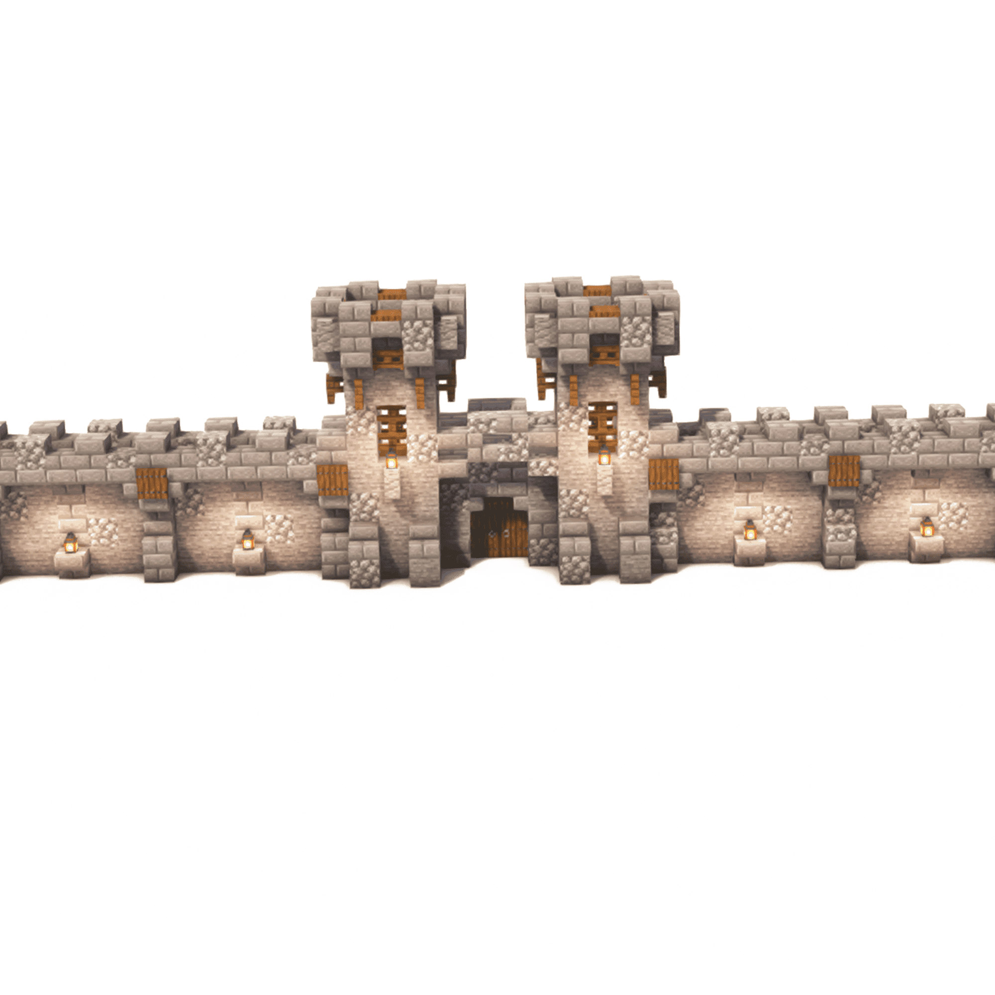 minecraft castle walls