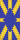 Result: Blue Banner with yellow saltire, yellow cross, blue lozenge