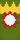 Result: Green Banner with yellow chief fess, green chief indented, red flower charge, white roundel