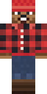 Bear Lumberjack Minecraft skin