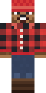 Bear Lumberjack Minecraft skin