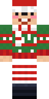 Holiday Helper Minecraft skin, front