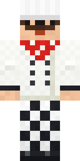 Head Chef Minecraft skin, front