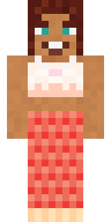 Coral Mermaid Minecraft skin