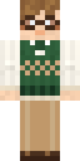 Bookworm Minecraft skin, front