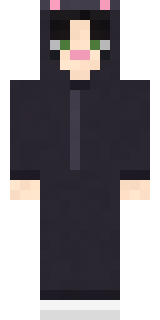 Black Cat Costume Minecraft skin