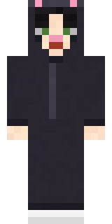 Black Cat Costume Minecraft skin