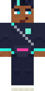Neon Courier Minecraft skin