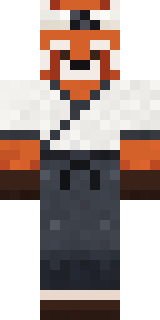 Red Panda Sushi Chef Minecraft skin