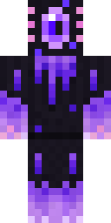 Void Axolotl Minecraft skin