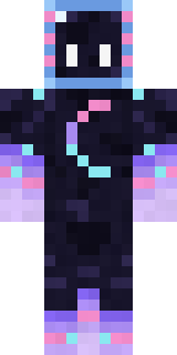 Galaxy Axolotl Minecraft skin