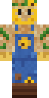 Sunflower Scarecrow Minecraft skin, front