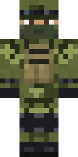Camo Commando Minecraft skin
