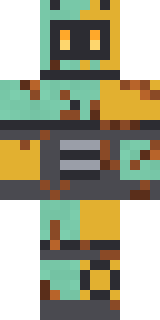 Rusty Scrapyard Robot Minecraft skin