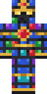 Stained-Glass Paladin Minecraft skin