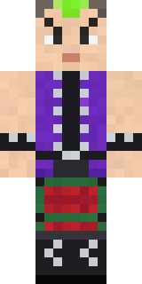 Neon Mohawk Punk Minecraft skin
