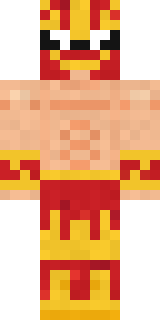 Red Flame Luchador Minecraft skin