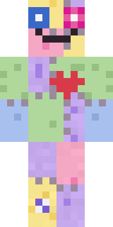 Patchwork Plush Monster Minecraft skin, front