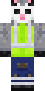 Possum Garbage Collector Minecraft skin, front