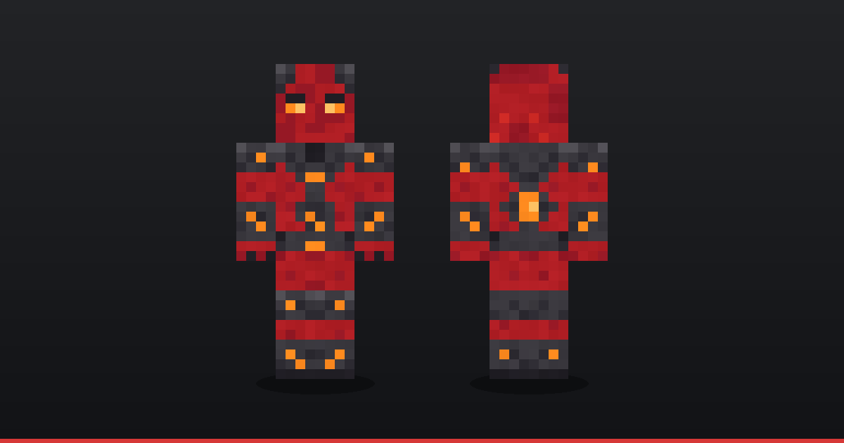 Molten Plate Demon Minecraft Skin – Build It
