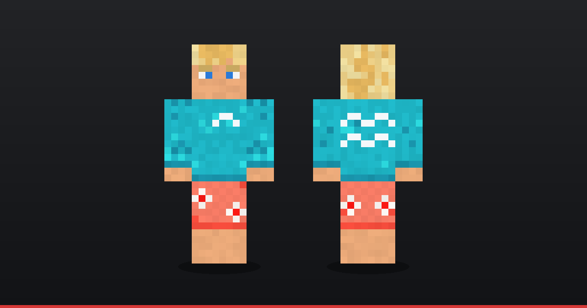 Sunny Surfer Minecraft Skin – Build It