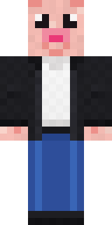 Downtown Pig Minecraft skin, front