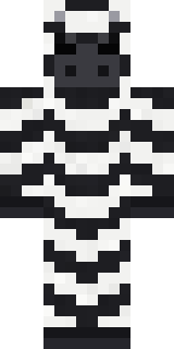 Striped Zebra Minecraft skin