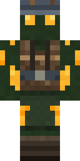 Glowworm Spelunker Minecraft skin, Amber glow colours
