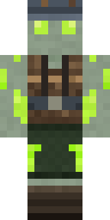 Glowworm Spelunker Minecraft skin, Pale caver colours