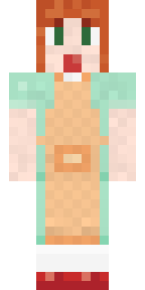 Auburn Diner Waitress Minecraft skin