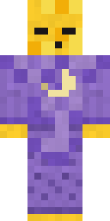 Sleepy Yellow Face Minecraft skin, Lilac pajamas colours