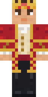 Red Court frock coat Minecraft skin, front