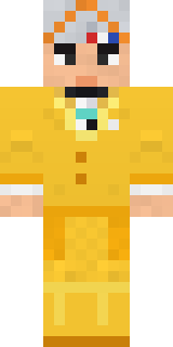 Yellow Tuxedo Muscled wrestler Minecraft skin