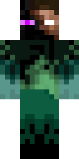 Enderbrine Minecraft skin, Emerald colours