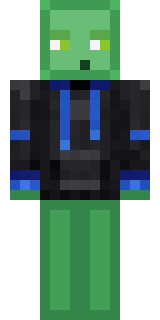 Slime Gamer Minecraft skin, front
