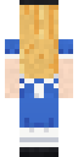 Alice Minecraft skin, back view