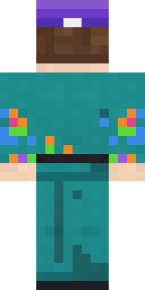 Arcade Janitor Minecraft skin, back view