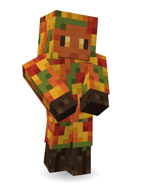 Autumn Leaf Sprite Minecraft skin in 3D