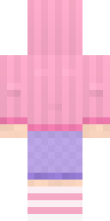 Axolotl Hoodie Minecraft skin, back view