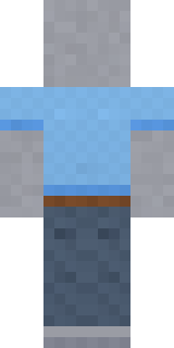 Background Extra Minecraft skin, back view