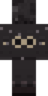 Black Moth Entity Minecraft skin, back view