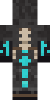 Bone Necromancer Minecraft skin, back view