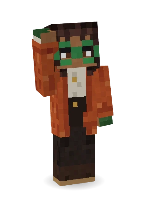 Bookstore Owner Minecraft skin in 3D
