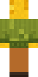 Buck Tooth Nerd Minecraft skin, back view