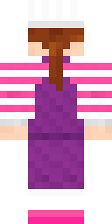 Candy Baker Minecraft skin, back view