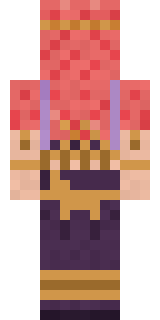 Carnival Fortune Teller Minecraft skin, back view