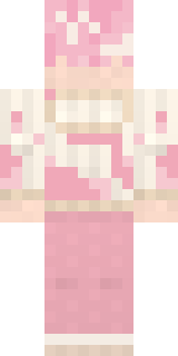 Cherry Blossom Streetwear Minecraft skin, back view