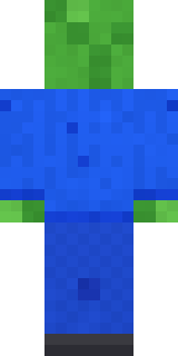 Chill Pond Frog Minecraft skin, back view