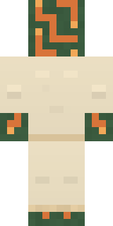 Circuit Board Monk Minecraft skin, back view